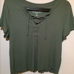 HOLLISTER TIE UP CROP TOP